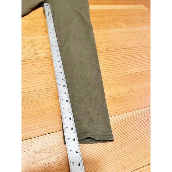 Aerie Women's Green Cotton Leggings sz L - Picture 7 of 7